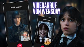 Wednesday Addams Fake Call Screenshot 1