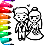 Princess Wedding Coloring Game