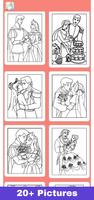 Glitter Wedding Coloring Book скриншот 2