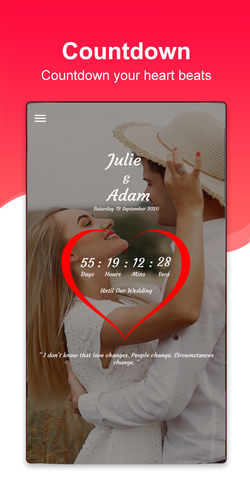無料で Wedding Day Countdown ウェディングカウントダウン アプリの最新版 Apk8 3 1 3630をダウンロードー Android用 Wedding Day Countdown ウェディングカウントダウン Apk の最新バージョンをダウンロード Apkfab Com Jp