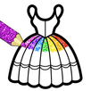 Dresses Coloring Book Glitter APK