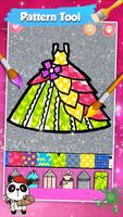 Dresses Coloring Book Glitter تصوير الشاشة 2