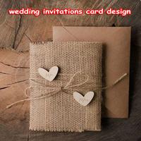 conception de carte d'invitations de mariage Affiche