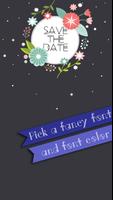 برنامه‌نما Wedding Invitation Card Maker: Save The Date Cards عکس از صفحه