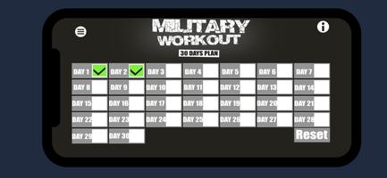 Military Workout Plakat