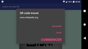 Lecteur de code QR capture d'écran 2