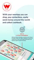 weeApp – Cashback & Mobile Pay penulis hantaran