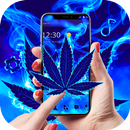 APK Blue Weed Flaming Theme