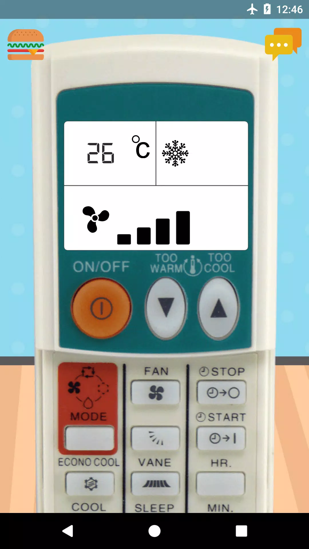 Télécommande pour climatiseur Tadiair APK pour Android Télécharger
