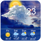 tygodniowa aplikacja i widget prognozy pogody ikona