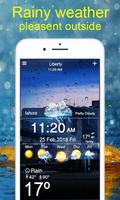 tygodniowa aplikacja i widget prognozy pogody plakat