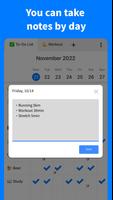 Habit Check Calendar captura de pantalla 3