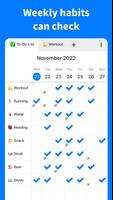 Habit Check Calendar imagem de tela 1
