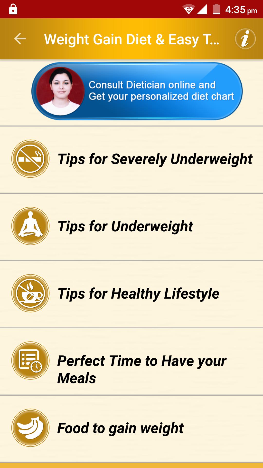 Weight Gain Diet Plan & Foods for Android - APK Download