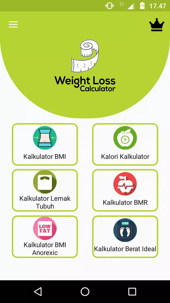 Weight Loss Kalori Kalkulator APK untuk Unduhan Android