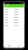 Weight Tracker App اسکرین شاٹ 1