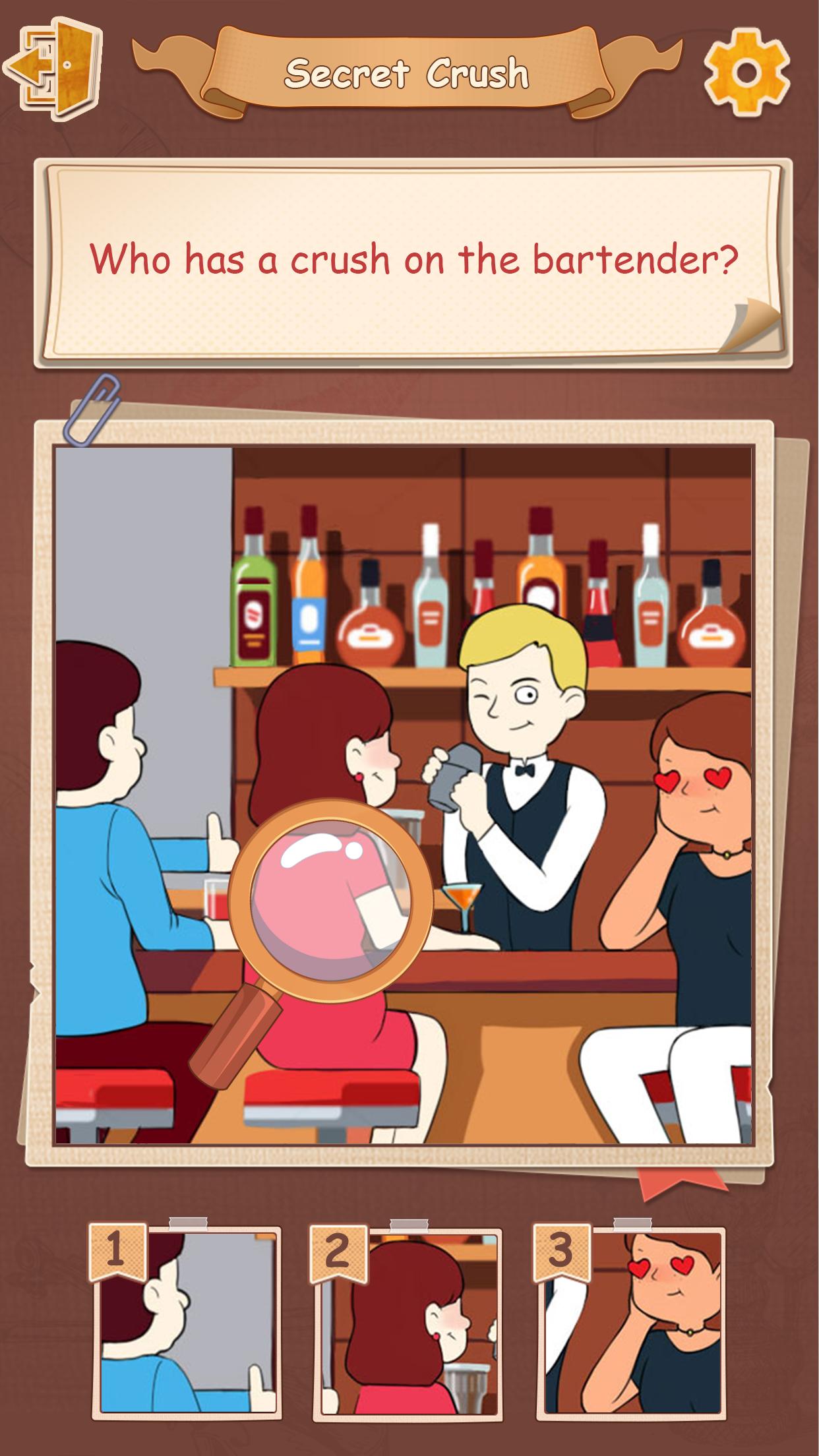 Who is the bartender on secret crush?