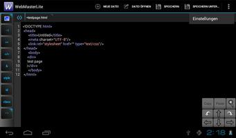Webmaster's HTML Editor Lite Screenshot 2