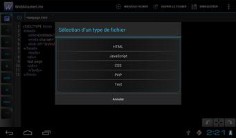 Webmaster Lite (éditeur HTML) Affiche