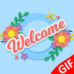 Welcome GIF ícone