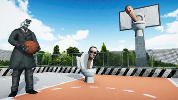 Skibidi Basketball Toilet Affiche