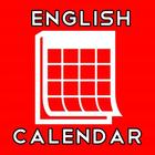 English Calendar icono