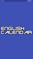 English Calendar poster