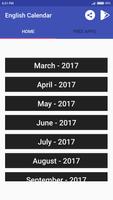 English Calendar اسکرین شاٹ 1