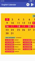 English Calendar imagem de tela 3