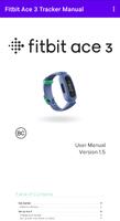 Fitbit Ace 3 Tracker Manual ポスター