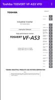 Toshiba TOSVERT VF-AS3 VFD ポスター