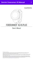 Garmin Forerunner 45 Manual ポスター