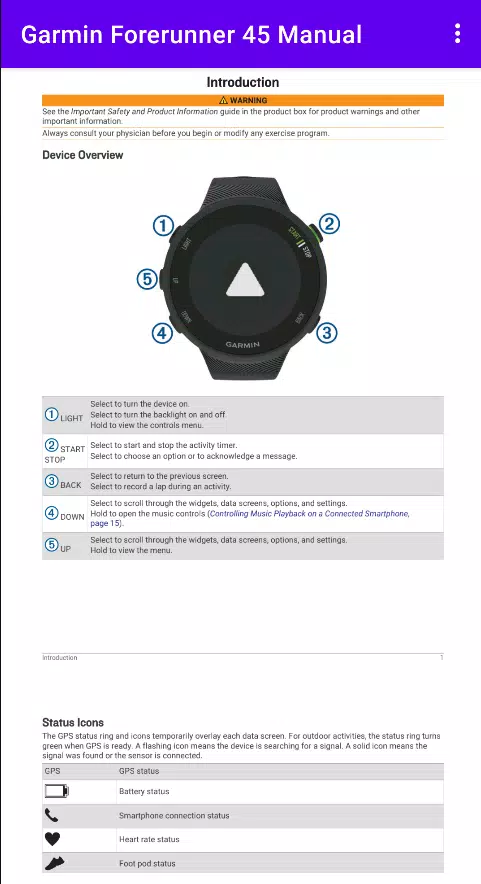kantsten Forældet Neuropati Garmin Forerunner 45 Manual APK for Android Download