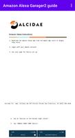 Amazon Alexa Garager2 guide poster