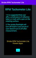 Strobe RPM Tachometer Lite capture d'écran 1