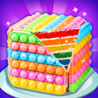 Pop It Rainbow Cake DIY Game icône