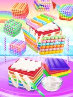 Pop It Rainbow Cake DIY Game 截圖 2