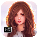 💖 Beautiful Cartoon Girl Wallpaper HD APK