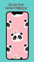 Cute Kawaii Panda Wallpaper capture d'écran 1