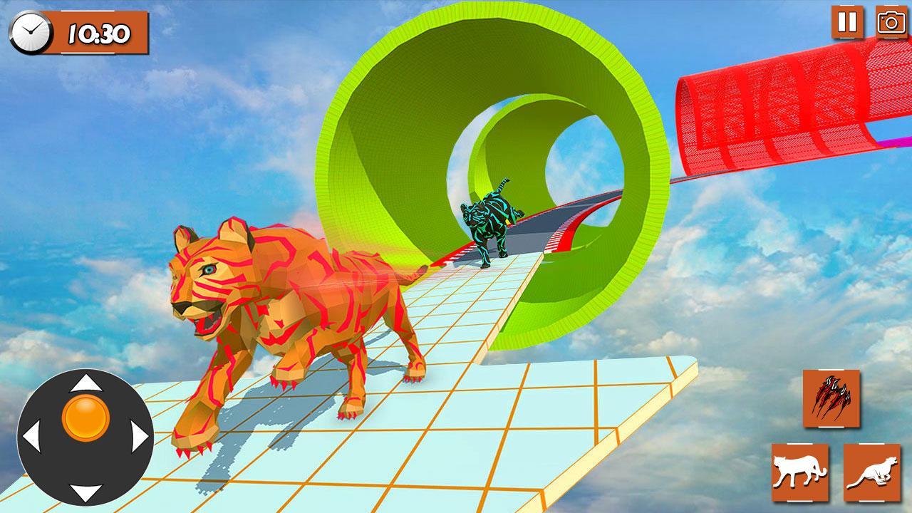 Cougar Sim 3d Mega Ramp Parkour Run For Android Apk Download - parkour mega roblox