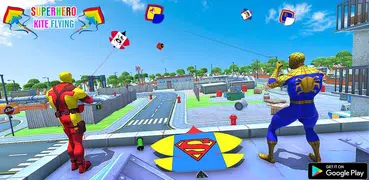 Superhero Kite Flying: Pipa Basant Combat 3D