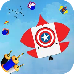 Скачать Superhero воздушных змеев: Пипа Басант Combat 3D XAPK