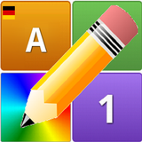 Buchstaben Zahlen Farben icon