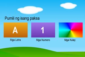 Mga Letra at Numerong Tagalog Plakat