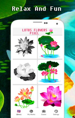 Lotus Color By Number Pixel Art For Android Apk Download