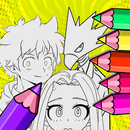My hero academia coloring book APK