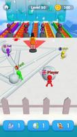 Snowball Race 3D: Ice Bridge Cartaz