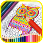 Animals Colouring Mandala أيقونة