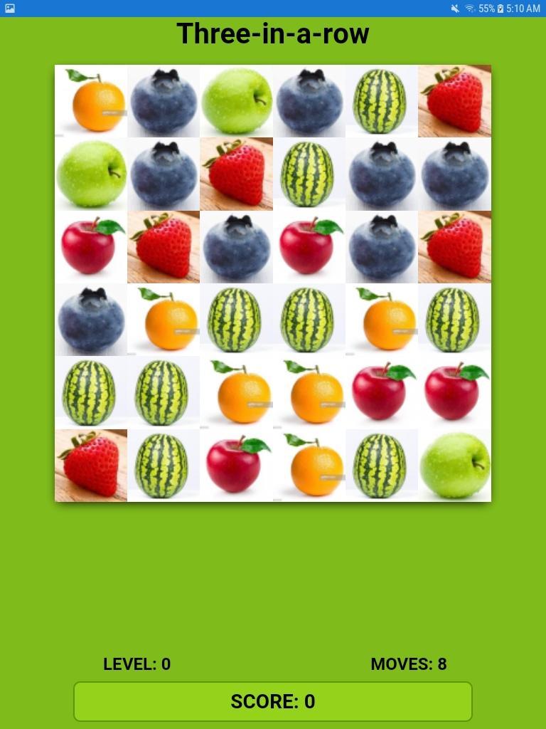 2 8 всех фруктов составляют. Сложить фрукты в ряд.