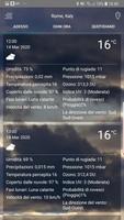 3 Schermata App di previsioni del tempo